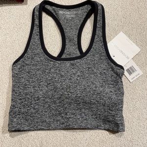 NWT Beyond Yoga Spacedye Small Grey Sports Bra